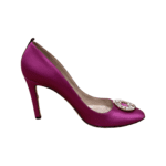 Sarah Jessica Parker Fuchsia Satin Pumps Size 42 - Image 6