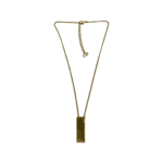 Dior Gold Tag Pendant Necklace