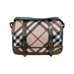 Burberry Beige/Bronze Nova Check Coated Canvas and Leather Laptop Bag