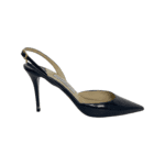 Jimmy Choo Blue Patent Leather Tarida Slingback Sandals Size 39.5 - Image 4