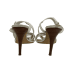 Emilio Pucci White Leather Ankle Wrap  Open Toe Sandals Size 39 - Image 7