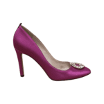 Sarah Jessica Parker Fuchsia Satin Pumps Size 42 - Image 8