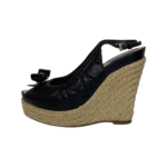 Dior Black Quilted and Patent Leather Platform Sandals Size 37 - Image 3