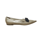 Jimmy Choo Gold Glitter Gala Ballerina Flats Size 39 - Image 5