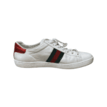 Gucci White Leather Embroidered Bee Ace Low Top Sneakers Size 40.5 - Image 6