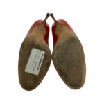 Miu Miu Coral Patent Leather Round Toe Pumps Size 37.5 - Image 8