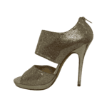 Jimmy Choo Gold Glitter Private Platform Sandals Size 40 - Image 4