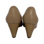 Tory Burch Beige Leather Multi Logo Wedges Size 39 - Image 7