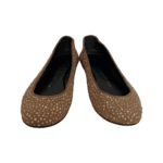 Giuseppe Zanotti Pink Leather Crystal Embellished Ballet Flats Size 37.5 - Image 2