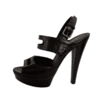 Saint Laurent Brown Leather Platform Sandals Size 35.5 - Image 5