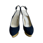 Charlotte Olympia Black Suede Dolly Platform Sandals Size 40 - Image 7