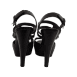 Saint Laurent Brown Leather Platform Sandals Size 35.5 - Image 7