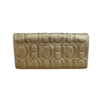 Carolina Herrera Gold Monogram Leather Continental Wallet - Image 2