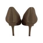 Charlotte Olympia Champagne Satin Silk & PVC Party Shoes 85 Pumps Size 37 - Image 7