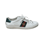 Gucci White Leather Embroidered Bee Ace Low Top Sneakers Size 40.5 - Image 8