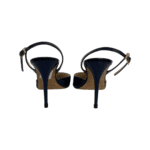 Jimmy Choo Blue Patent Leather Tarida Slingback Sandals Size 39.5 - Image 7