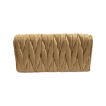 Miu Miu Beige Matelassé Leather Continental Wallet - Image 2