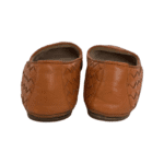 Bottega Veneta Orange Leather Intrecciato Woven Loafers Size 37 - Image 7