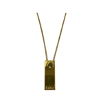 Dior Gold Tag Pendant Necklace - Image 2