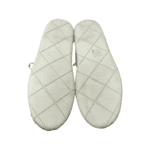 Bottega Veneta Beige Fabric Intrecciato Lace Up Sneakers Size 41.5 - Image 4