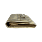 Carolina Herrera Gold Monogram Leather Continental Wallet - Image 3
