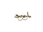 Lanvin Love Gold Plated Brass Double Ring - Image 2