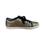 Lanvin Metallic Glitter Fabric Low Top Sneakers Size 39 - Image 5