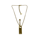 Dior Gold Tag Pendant Necklace - Image 3