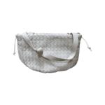 Bottega Veneta White Intrecciato  Leather Small The Bulb Bag - Image 3
