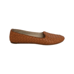 Bottega Veneta Orange Leather Intrecciato Woven Loafers Size 37 - Image 4