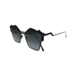 Fendi Black / Grey Gradient FF 0261/S Spike Studded Can Eye Geometric Sunglasses