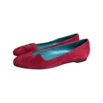Hermes Red Suede Loafer Size 37