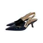 Dior Blue Patent Leather J'adior Sandals Size 38.5