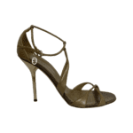 Gucci Gold Guccissima Leather Strappy Sandals Size 39 - Image 6