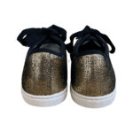 Lanvin Metallic Glitter Fabric Low Top Sneakers Size 39 - Image 7