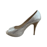 Giuseppe Zanotti Rose Gold Croc Embossed Leather Peep Toe Platform Pumps Size 38.5 - Image 2