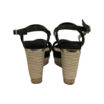 Jimmy Choo Black Suede Nomad Strappy Espadrilles Wedge Sandals Size 37 - Image 7