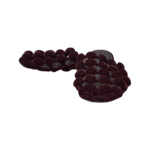 Alexander Wang Burgundy Velvet Leather Amelia Cage Flat Slides Size 37 - Image 3