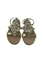 Miu Miu Light Gold Crystal Starfish Sandals Size 37.5