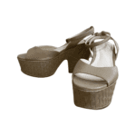 Bottega Veneta Beige Leather Wedge Size 36.5 - Image 3