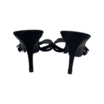 Louis Vuitton Crystal Embellished Black Suede Sandals Size 40 - Image 7