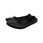 Bottega Veneta Black Intrecciato Detail Leather Bow Ballet Flats Size 37 - Image 9