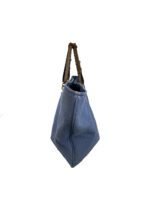 Bottega Veneta Blue Canvas Shopper Tote - Image 3