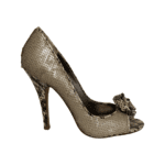 Bourne Brown Full Sequins Embellished Open Toe Pumps Size 39 - Image 5