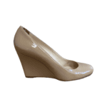 Christian Louboutin Beige Patent Leather RonRon Zeppa Wedge Pumps Size 40 - Image 3