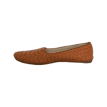 Bottega Veneta Orange Leather Intrecciato Woven Loafers Size 37 - Image 3