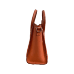 Celine Orange Leather Nano Top Handle Bag - Image 4