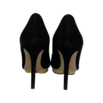 Charlotte Olympia Black Suede Dolly Platform Pumps Size 38.5 - Image 7