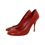 Miu Miu Coral Patent Leather Round Toe Pumps Size 37.5