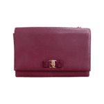 Salvatore Ferragamo Fuchsia Leather Vara Bow Chain Shoulder Bag - Image 4